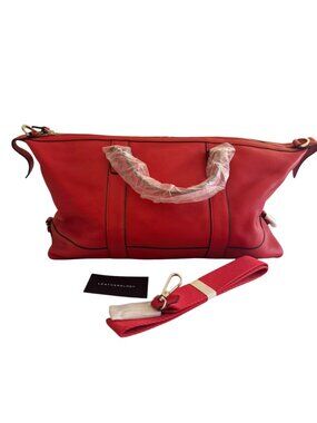 Leatherology Kessler Small Duffle Scarlet 16x10